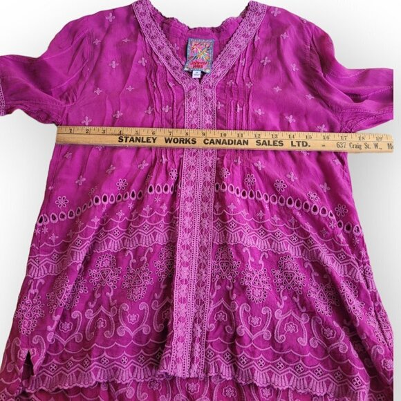 Johnny Was “Tatiana” Embroidered Eyelet Blouse – XS - Picture 3 of 8
